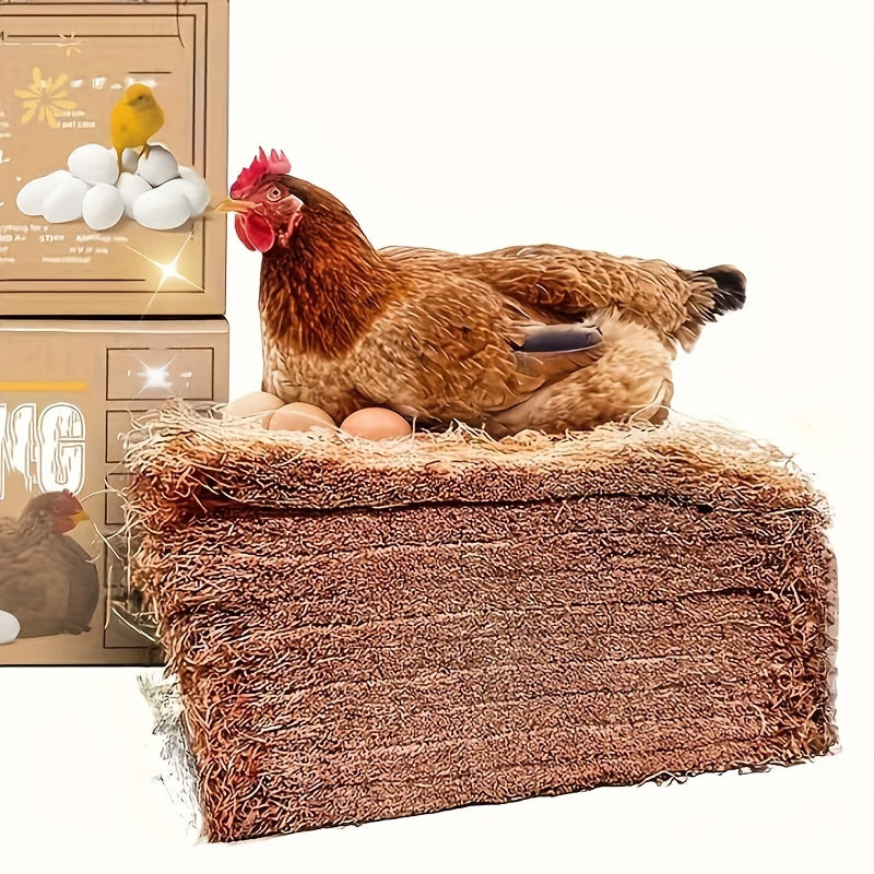 Chicken Nesting Pads Made from Coconut Palm Fiber, Nest Box Liner Mats for Backyard Chicken Coops and Bird Nesting Areas in Multiple Pack Options