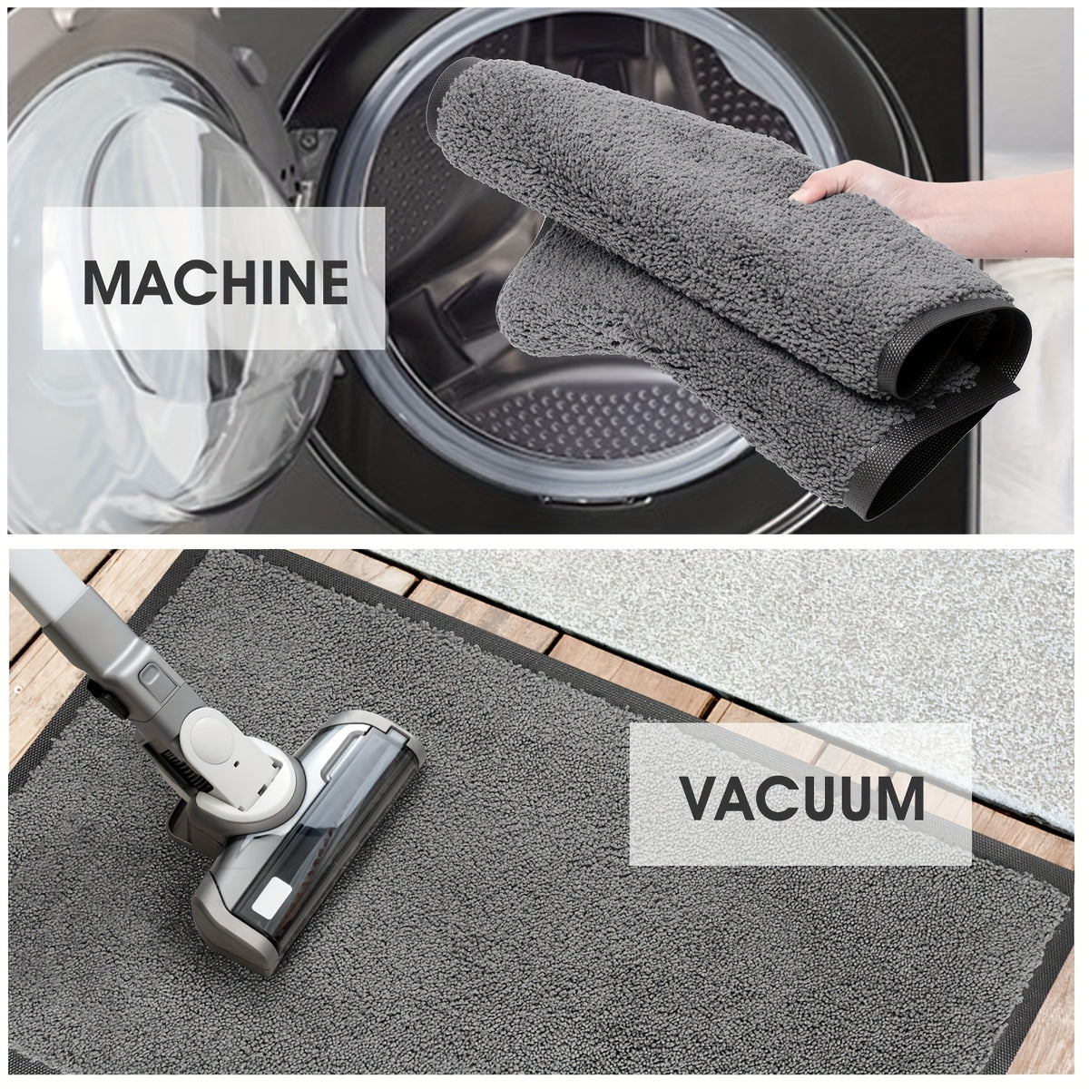 Dog Doormat for Muddy Paws, Absorbent Microfiber Pet Entryway Mat with Non-Slip Backing, Machine Washable Quick-Dry Indoor Rug for Dogs and Cats
