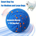 Automatic Moving Dog Ball, 3.2-Inch E-TPU Motion Activated Rolling and Bouncing Toy for Medium and Large Dogs, Blue or Orange Chase Play