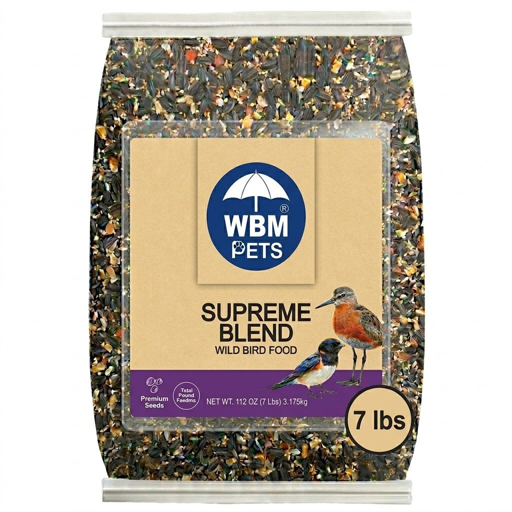 Wild Bird Seed and Nut Mix 7 lb, Outdoor Feeder Food for Backyard Bird Feeding Stations, Garden Birdwatching and Everyday Feeder Refills