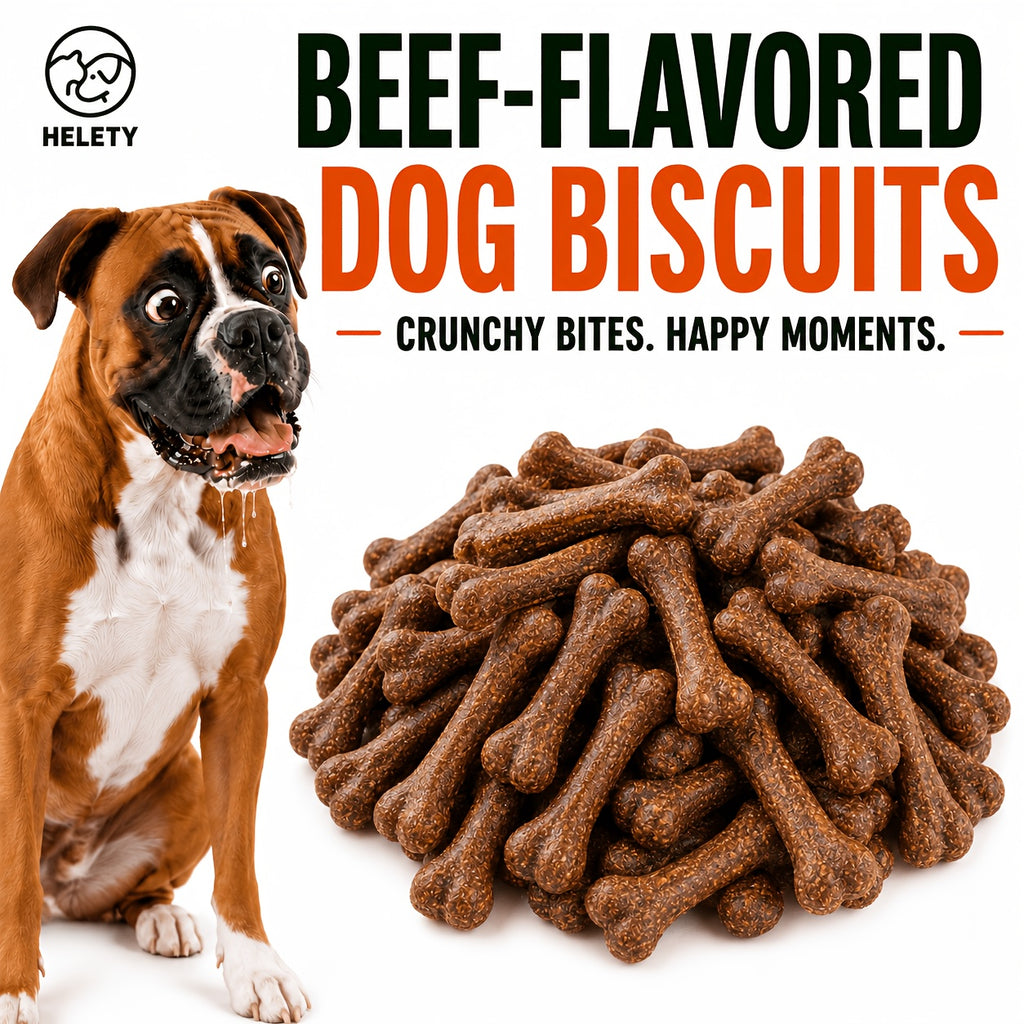 Dog Snack Variety Selection with Chicken Liver, Duck Jerky, Beef Cubes and Sweet Potato Donut Options for Supervised Training Rewards
