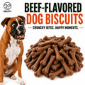 Dog Snack Variety Selection with Chicken Liver, Duck Jerky, Beef Cubes and Sweet Potato Donut Options for Supervised Training Rewards