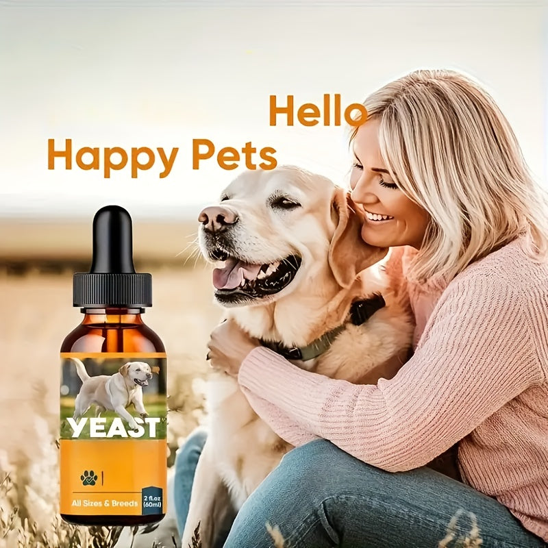 Pet Yeast Supplement Drops for Dogs and Cats, 2oz Listed Size, Liquid Supplement Format for Veterinarian-Guided Canine and Feline Care Routines