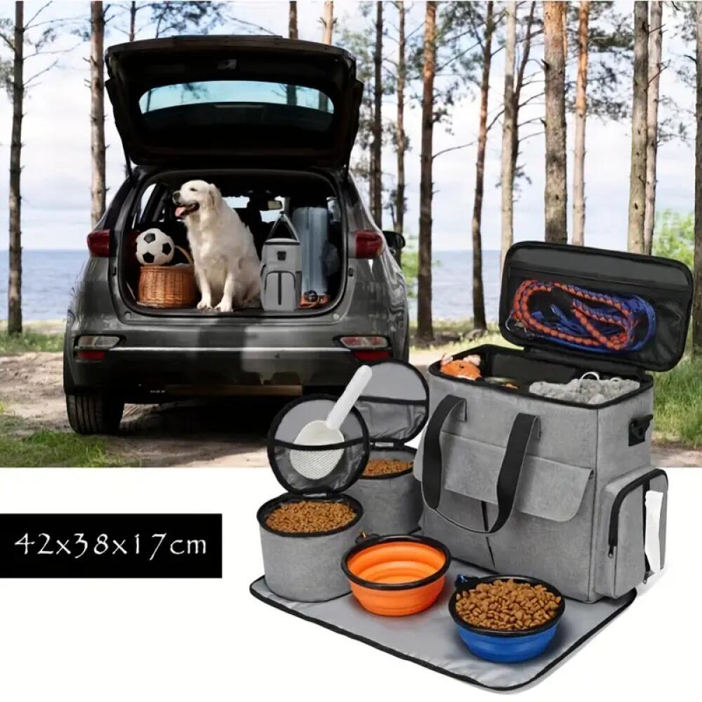 Dog Treat Pouch with Zip Closure, Large Capacity Nylon Training Reward Bag for Daily Walks, Outdoor Practice and Camping Adventures