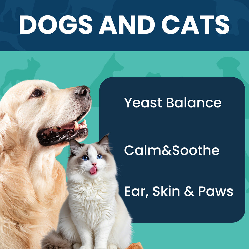 Pet Supplement Kit with 2 fl oz Health Drops and 90 Probiotic Chews, Two-Part Dog and Cat Supplement Bundle for Owner-Managed Wellness Routines