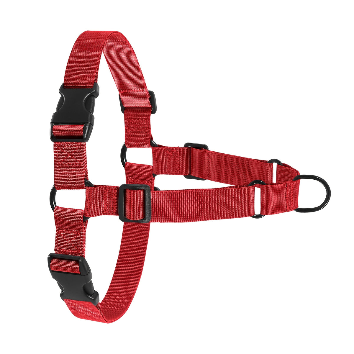 Adjustable No Pull Dog Harness for Walking, Hiking and Training, Pink, Black, Red or Khaki Pet Harness with S, M, L and XL Size Options