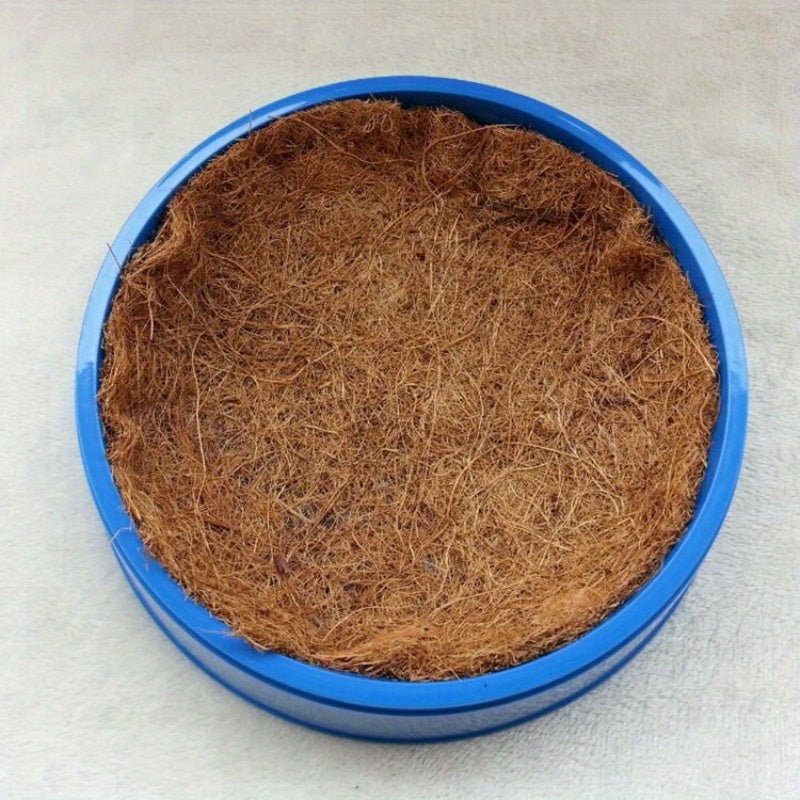 Pigeon Nesting Bowls with Coconut Fiber Mats, 6-Piece Plastic Bird Nest Set for Breeding Season, Racing Pigeon and Dove Loft Care