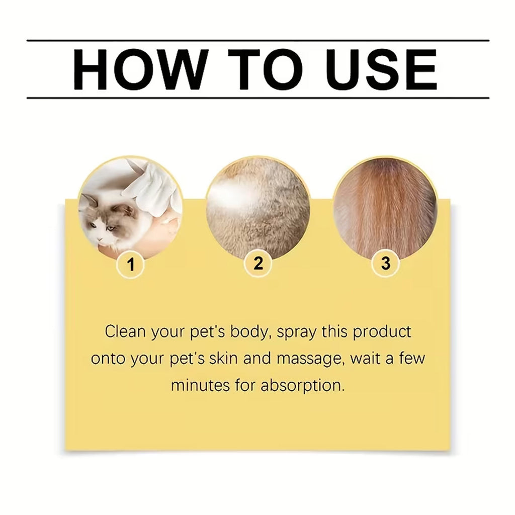 Skin and Coat Care Spray for Pets with Coconut, Tea Tree and Lavender Extracts, 1-Piece Grooming Product for Pet Care Routines