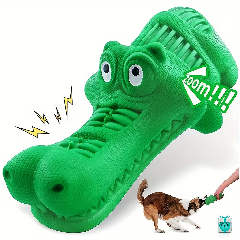Large Dog Chew Toy in Green for Medium and Large Dogs, Pet Chewing Accessory for Supervised Playtime, Everyday Toy Rotation and Dog Lover Gifts