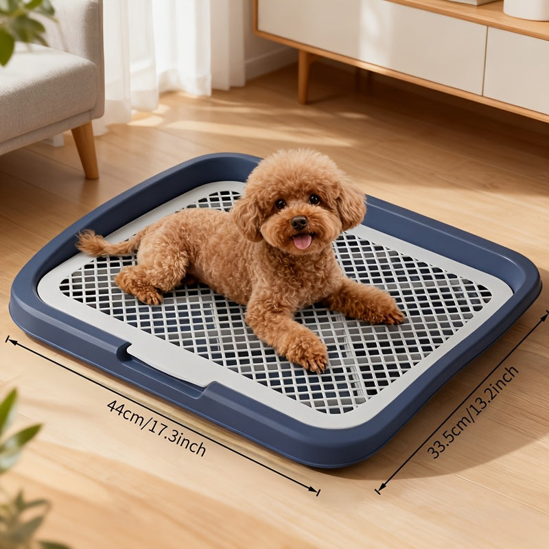 Dog Pee Pad Holder with Removable Grate, Leak-Proof Washable Puppy Potty Training Tray for Indoor Apartment Toilet Routines