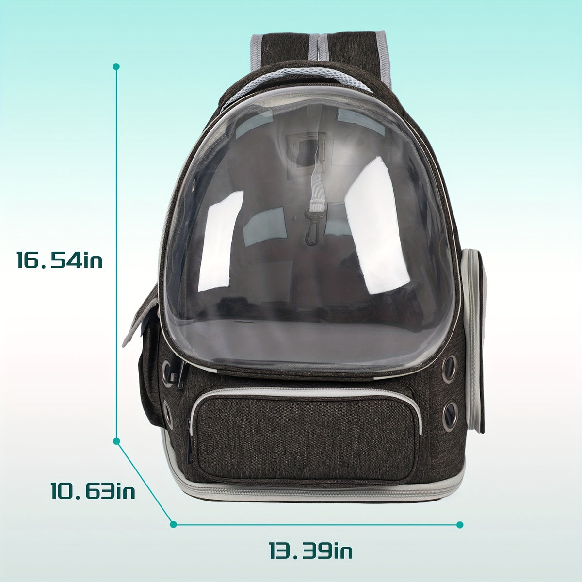 Cat Carrier Backpack with Clear Bubble Window, Breathable Space Capsule Travel Bag with Zipper Entry for Cats and Kittens, Six Color Options