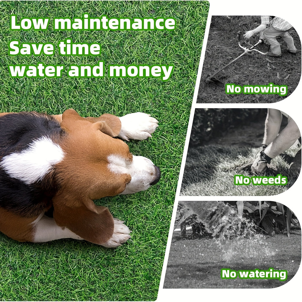 Dog Potty Grass Pad with Drainage Holes, Washable Artificial Turf for Indoor and Outdoor Puppy Training, 39 x 24.4 Inch or Smaller 2-Pack Options