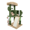 Cactus Cat Tower with Widened Perch and Scratching Posts, Multi-Level Indoor Cat Furniture in 37, 40, 58 or 70 Inch Size Options for Play and Rest