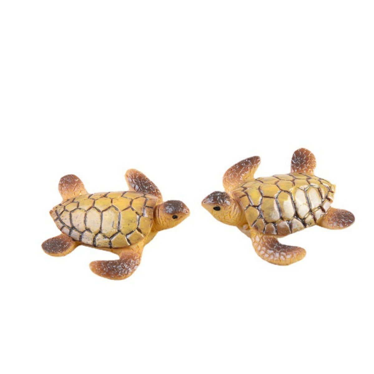 Sea Turtle Aquarium Decorations, 6-Piece Miniature Resin Ornament Set for Fish Tank Decor, Ocean-Themed Aquatic Display Accessories