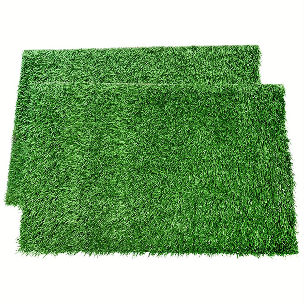 Washable Dog Potty Grass Mats with Drainage Holes and Rubber Backing, Reusable Artificial Turf Pads in Four Sizes for Indoor Training and Outdoor Use