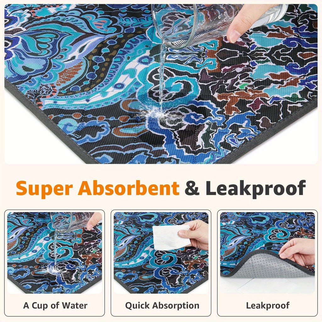 Washable Dog Pee Pads with 4-Layer Absorption, Reusable Non-Slip Puppy Potty Training Mats in 31 x 36, 41 x 41 and 72 x 72 Inch Sizes