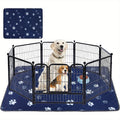 Extra Large Washable Dog Pee Pad 48 x 65 Inches, 1 Pack Reusable Non-Slip Puppy Potty Training and Whelping Mat in Blue or Grey for Home Use
