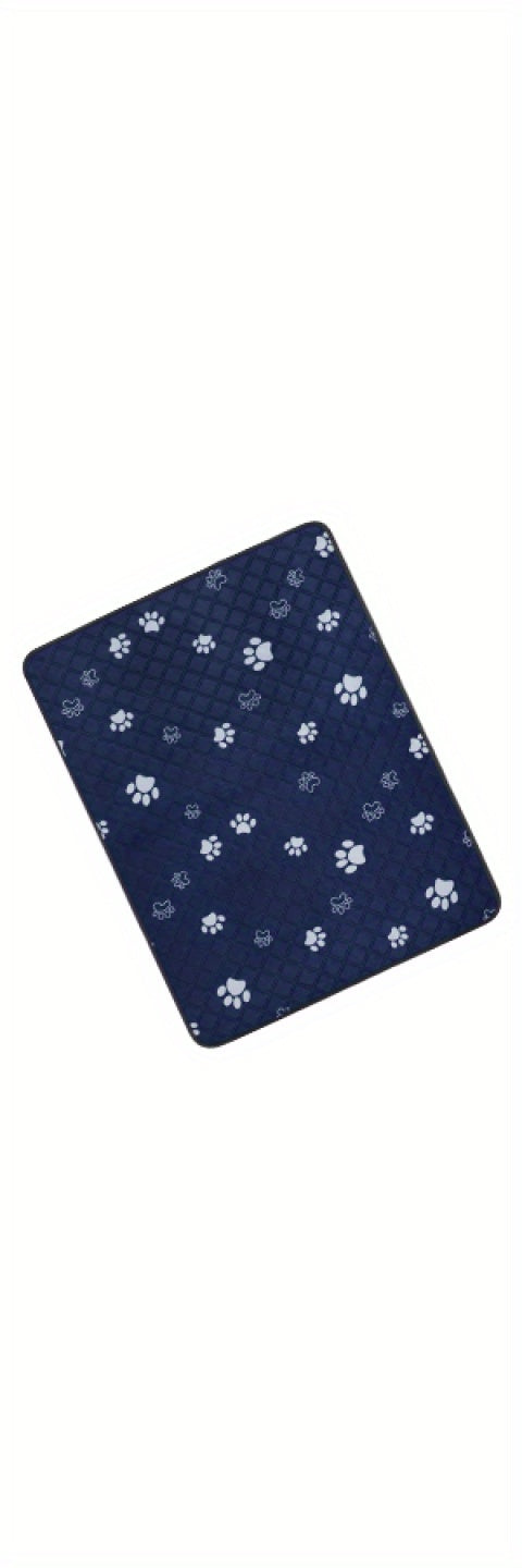 Extra Large Washable Dog Pee Pad 48 x 65 Inches, 1 Pack Reusable Non-Slip Puppy Potty Training and Whelping Mat in Blue or Grey for Home Use