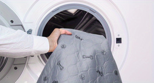 Bone Print Washable Pee Pads for Dogs, Reusable Absorbent Puppy Training and Whelping Mats with Non-Slip Backing for Crates, Couches and Playpens