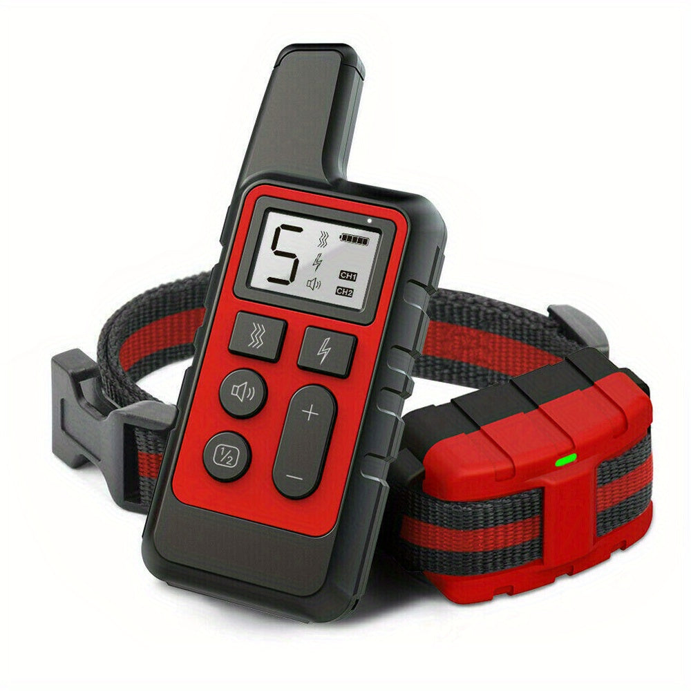 Dog Training Collar for Bark Control with 2600ft Listed Remote Range, Static Stimulation for Supervised Practice, Black, Orange or Red