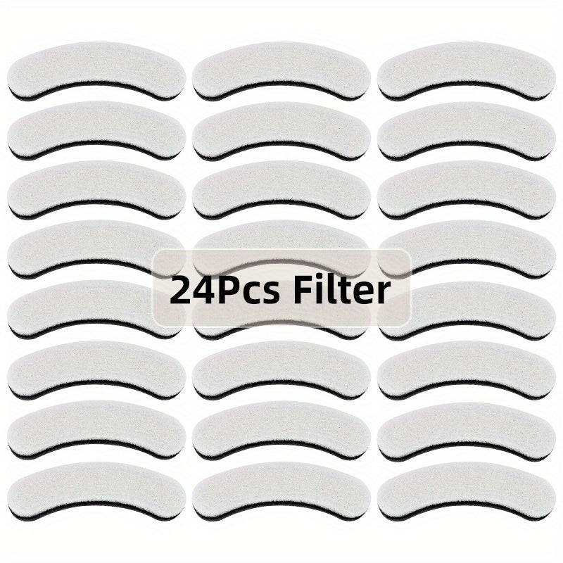 Pet Water Fountain Filters for NPET DF10 and DF30, Activated Carbon Replacement Refills in 4, 16, 20 or 24 Packs for Dog and Cat Drinking Dispensers
