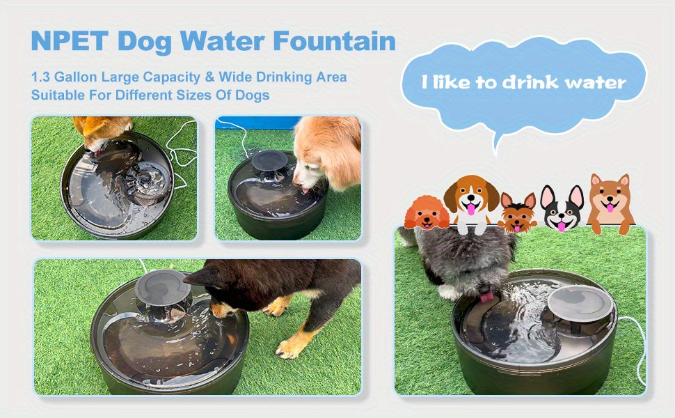 Pet Water Fountain Filters for NPET DF10 and DF30, Activated Carbon Replacement Refills in 4, 16, 20 or 24 Packs for Dog and Cat Drinking Dispensers