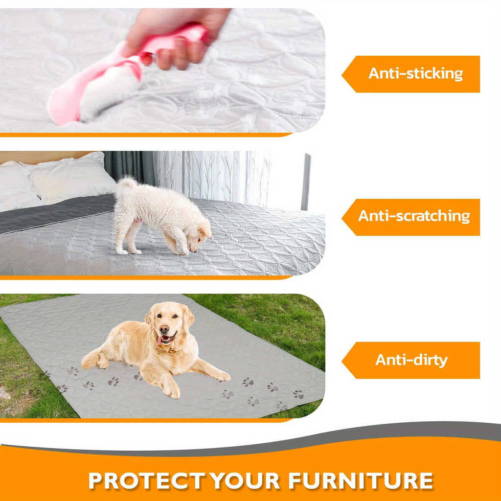 Reversible Dog Blankets 2 Pack, Soft Washable Pet Furniture Protectors for Large Dogs, Couch and Dog Bed Covers in Three Size Options