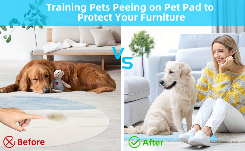 Puppy Pee Pads 23.6 x 23.6 Inch, Bulk Absorbent Dog Potty Training Pads in 200, 300 or 400 Count Packs for Indoor Housebreaking Routines