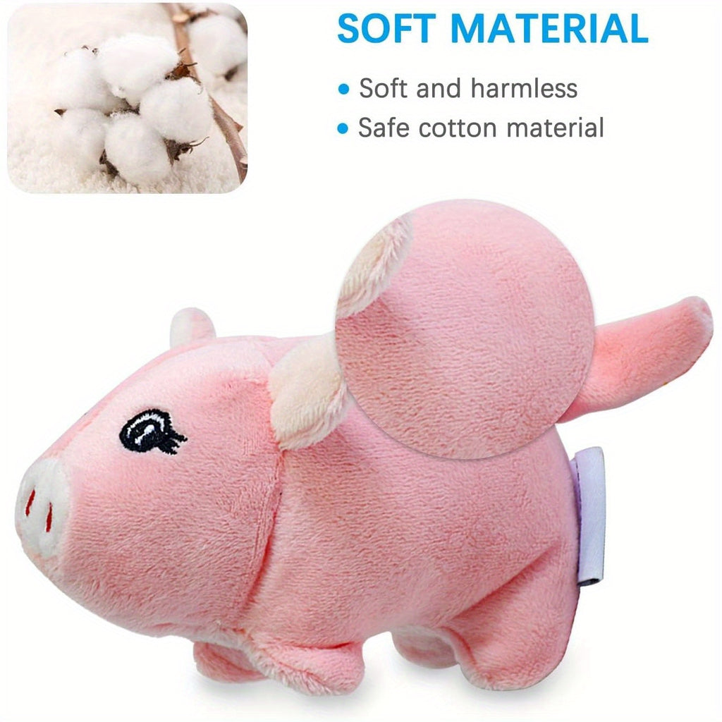 Squeaky Plush Puppy Toy Set 3-Pack, Stuffed Animal Chew Toys for Small to Medium Dogs, Supervised Gentle Play and Everyday Toy Rotation