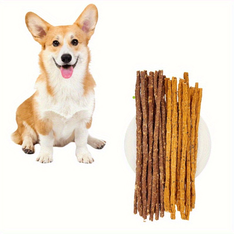 Dog Chew Sticks in Chicken or Duck Flavor, 12.6-Inch Molar Stick Treats in 7.05 oz or 14.11 oz Packs for Supervised Reward and Snack Time