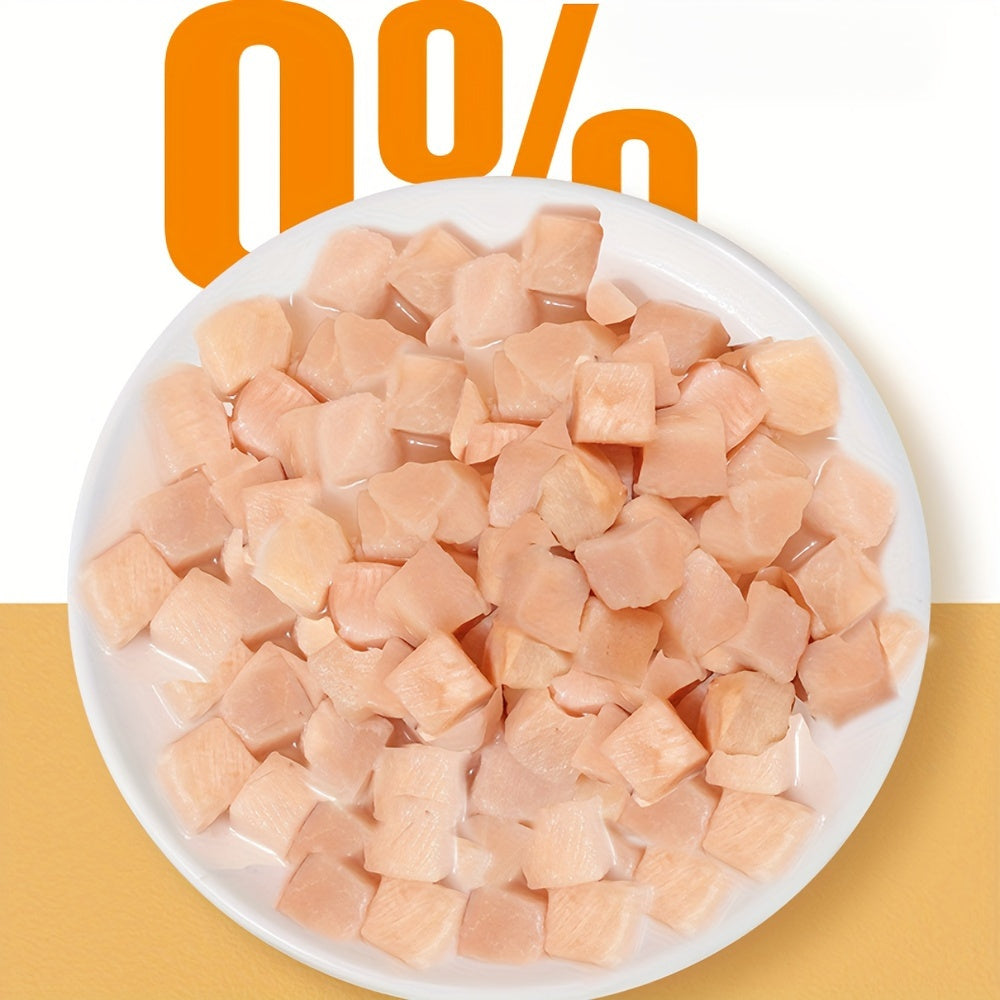 Freeze Dried Chicken Breast Treats for Dogs & Cats, Chicken Chunks in Chicken Bucket Option for Pet Snack Time and Reward Routines