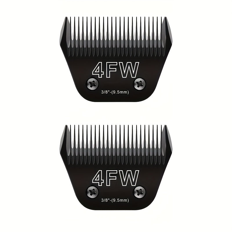 Dog Clipper Blades in 30W, 4FW and 7FW Options, Black Stainless Steel Grooming Replacements Listed for Andis, Oster A5 and KM10 Clippers