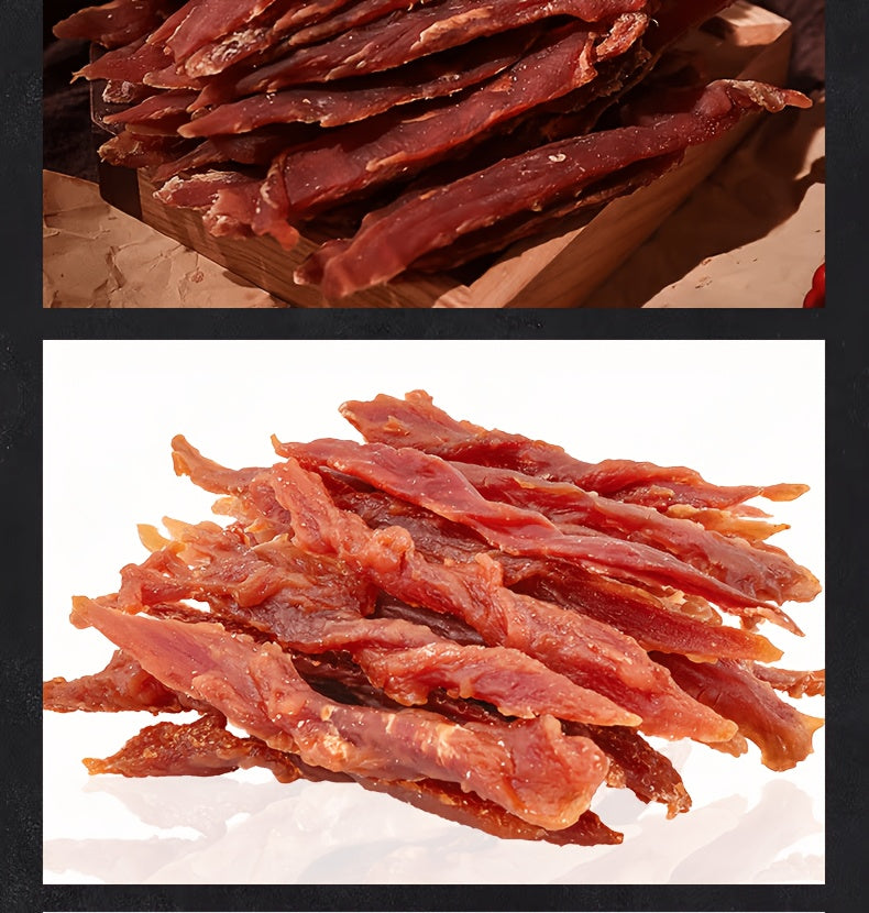 Duck Jerky Dog Treats Twin Packs, 80g Duck Strips or 106g Chicken and Duck Jerky Options for Supervised Training Rewards and Everyday Snack Breaks