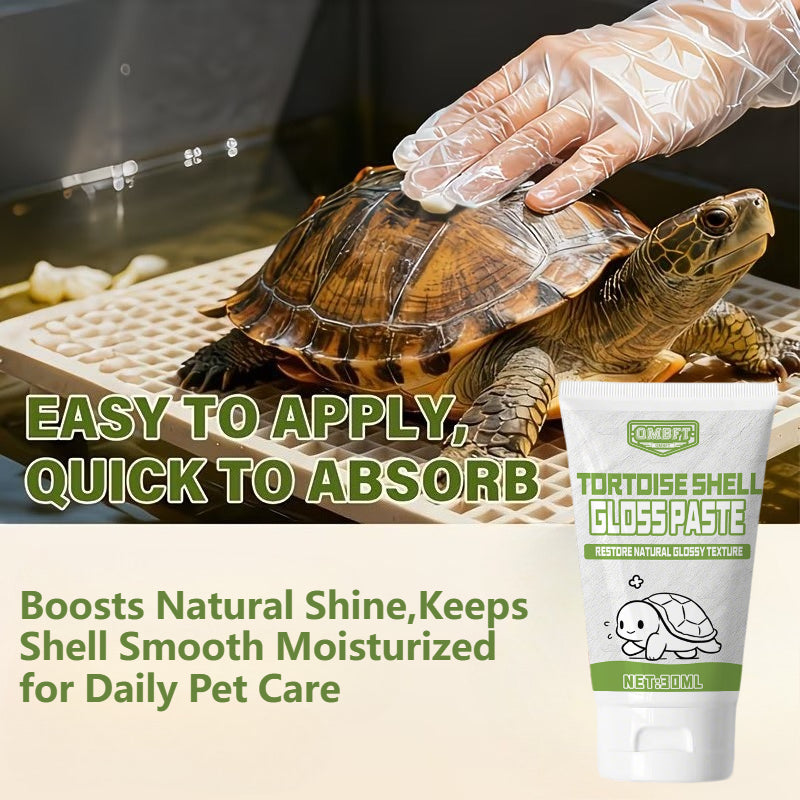 Tortoise Shell Care Cream in Squeeze Tube, 1.01 oz Shell Gloss Paste for Land Tortoise Owners and Routine External Reptile Care Supplies