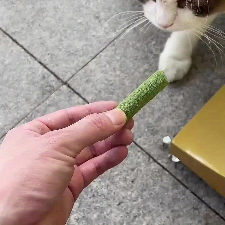 Cat Grass Sticks 18, 36 or 72 Pieces, Freeze-Dried Cat Snacks for Supervised Indoor Cat Treat Time, Everyday Rewards and Cat Owner Gift Baskets