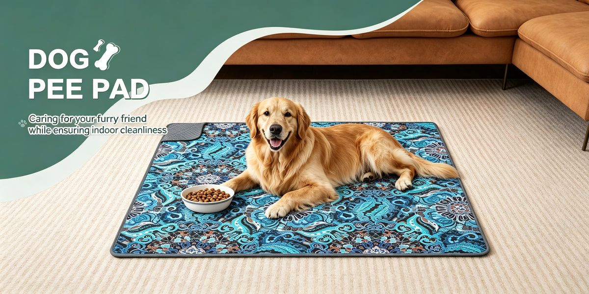 Washable Dog Pee Pads with 4-Layer Absorption, Reusable Non-Slip Puppy Potty Training Mats in 31 x 36, 41 x 41 and 72 x 72 Inch Sizes