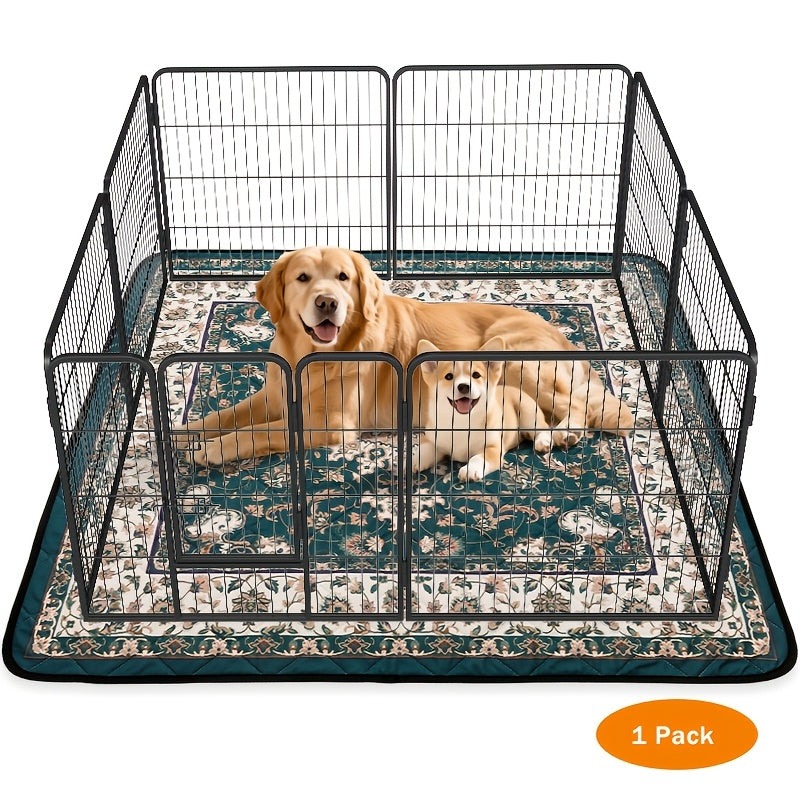 Reusable Washable Pee Pads for Dogs with Bohemian Style, Non-Slip Absorbent Puppy Training Mats in 18 x 24 to 72 x 72 Inch Size-Specific Packs