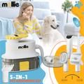 Dog Grooming Vacuum and Dryer Kit with 6 Grooming Tools, Trimmer and Guide Combs for At-Home Dog and Cat Coat Care, MoNiBloom