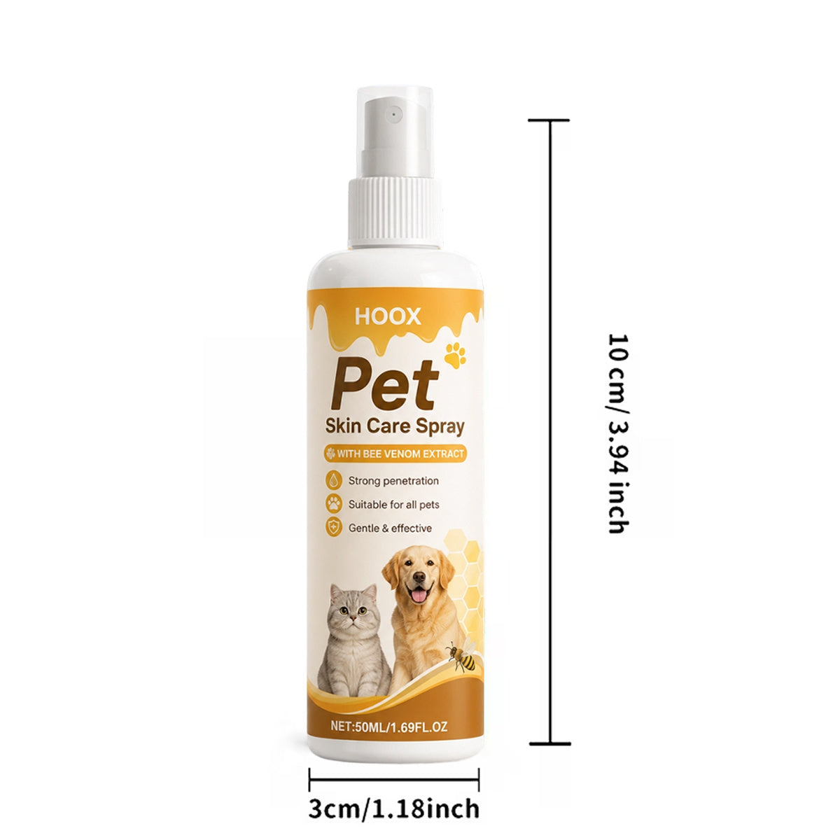 Skin and Coat Care Spray for Pets with Coconut, Tea Tree and Lavender Extracts, 1-Piece Grooming Product for Pet Care Routines