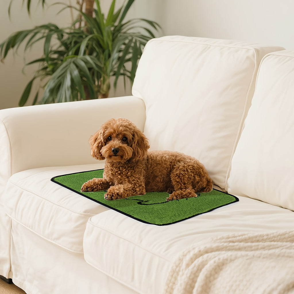 Washable Pee Pads for Dogs 18 x 24 Inches, Reusable Non-Slip Puppy Potty Training Mats with Dog Designs for Floors, Crates and Couches