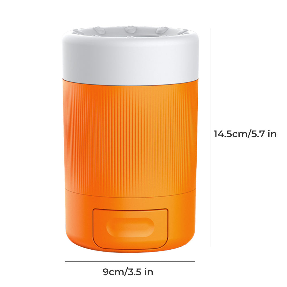 Dog Paw Cleaner Cup with Soft Bristles, Portable Semi-Automatic Pet Paw Washer for Dogs and Cats After Muddy Walks, Car Trips and Outdoor Play, No Battery Required