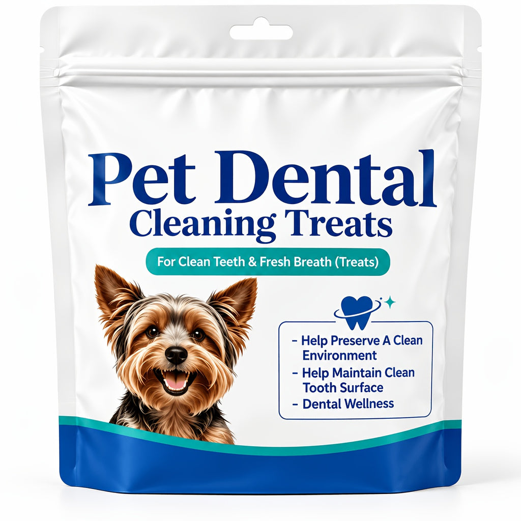 Dog Dental Care Treats with Listed Lactobacillus Helveticus, Bifidobacterium Longum, Brown Algae and Spinach Powder, 1 or 2 Unit Options