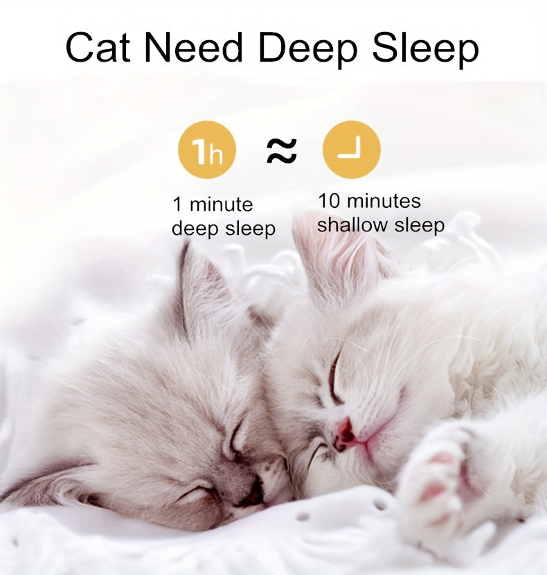 Cat Cave Bed with Cute Cat Ears for Indoor Cats and Kittens, Gray Enclosed Sleeping House with Rounded Entrance for Quiet Naps