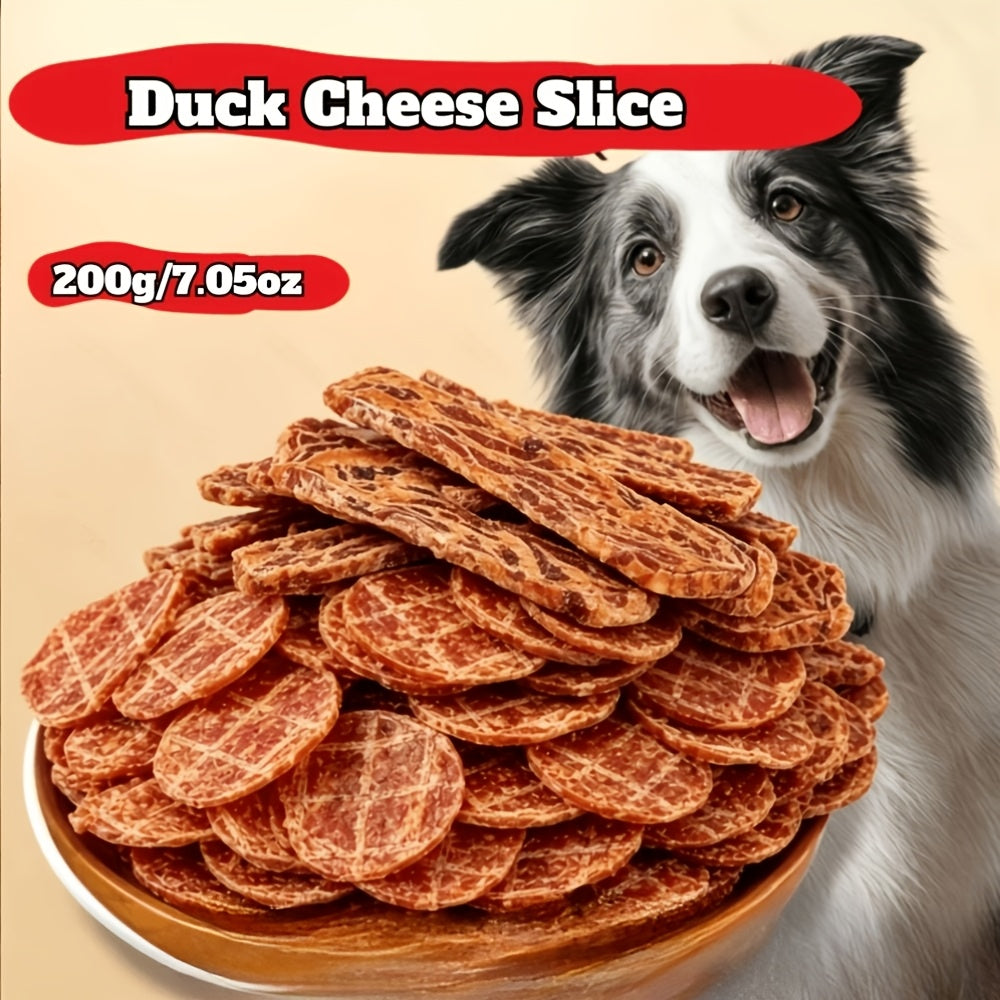 Duck Slice Dog Treats, 100g or 200g Packs for Supervised Training Rewards, Everyday Snack Time and Thoughtful Dog Lover Gift Baskets