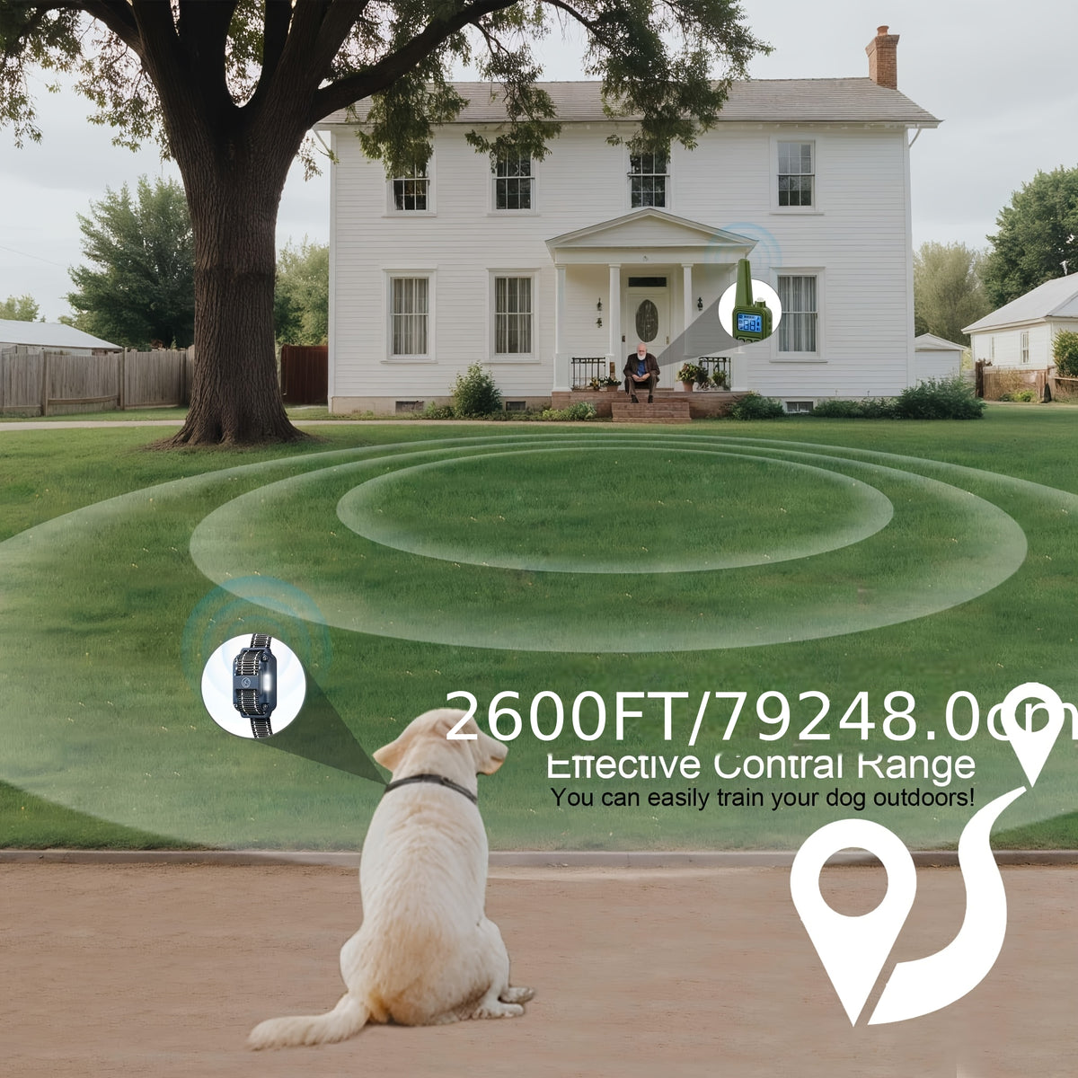 Remote E Collar for Dogs 5-120 lbs with Beep, Vibration and Static Modes, Dog Training Collar with Remote in 1, 2 or 3 Dog Options