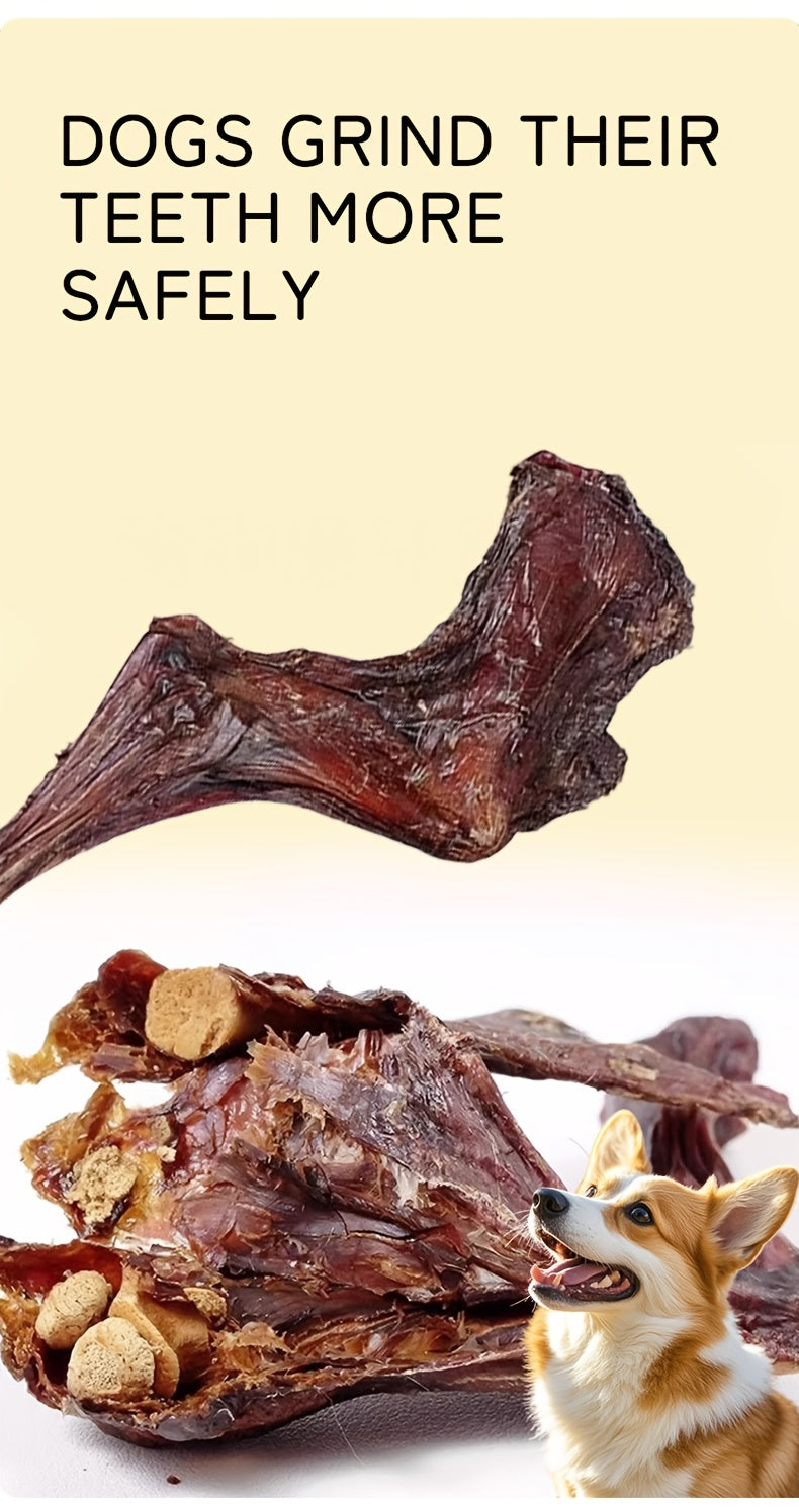 Lamb Leg Dog Chew 100g, Air-Dried Bone-In Dog Treat for Supervised Chewing, At-Home Reward Time and Seasonal Dog Owner Gift Baskets