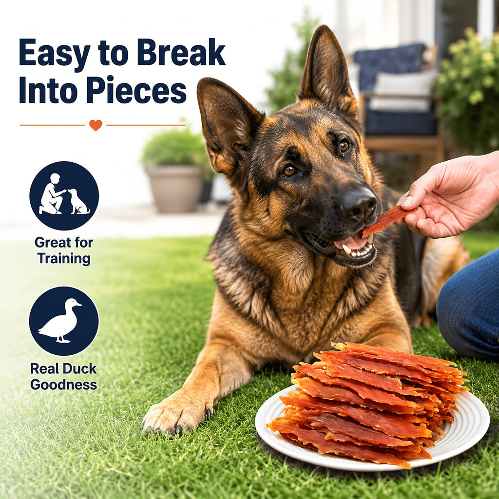 Dog Treat Flavor Selection with Chicken and Duck Jerky Options, Mixed Flavor Snacks for Supervised Training Rewards, Daily Treat Time and Dog Gift Baskets
