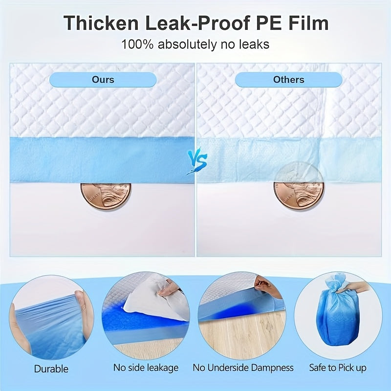Extra Large Dog Pee Pads 32 x 47 Inches, 40 Count Six-Layer Disposable Puppy Training Pads with Soft Nonwoven Surface for Indoor Potty Care