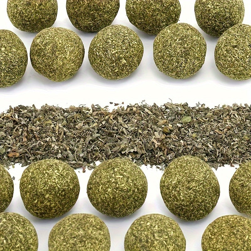 Catnip Balls for Cats 6 Pack, Cat Chew and Play Balls for Supervised Indoor Enrichment, Everyday Playtime and Cat Owner Gift Baskets