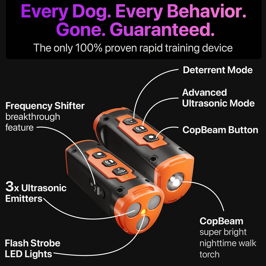 Sonic Bark Control Device for Dogs, Owner-Supervised Sound-Based Training Accessory in Grey or Mixed Colors, One-Size Dog Behavior Management Tool